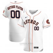 Camiseta Beisbol Hombre Houston Astros Primera Pick-A-Player Retired Roster Autentico Blanco