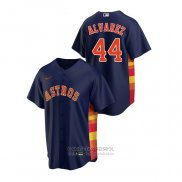 Camiseta Beisbol Hombre Houston Astros Yordan Alvarez Replica Alterno Azul
