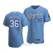 Camiseta Beisbol Hombre Kansas City Royals Cam Gallagher Alterno Autentico Azul2
