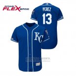 Camiseta Beisbol Hombre Kansas City Royals Salvador Perez Flex Base Azul