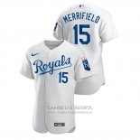 Camiseta Beisbol Hombre Kansas City Royals Whit Merrifield Autentico Blanco