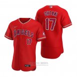 Camiseta Beisbol Hombre Los Angeles Angels Shohei Ohtani Autentico Alterno 2020 Rojo