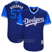 Camiseta Beisbol Hombre Los Angeles Dodgers 2017 Little League World Series Alex Wood Azul