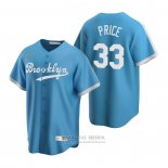 Camiseta Beisbol Hombre Los Angeles Dodgers David Price Cooperstown Collection Alterno Azul