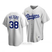 Camiseta Beisbol Hombre Los Angeles Dodgers Dj Peters Cooperstown Collection Primera Blanco