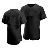 Camiseta Beisbol Hombre Los Angeles Dodgers Jackie Robinson Awards Collection Retirement Negro