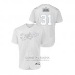Camiseta Beisbol Hombre Los Angeles Dodgers Joc Pederson 2019 Players Weekend Autentico Blanco