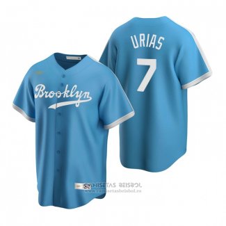 Camiseta Beisbol Hombre Los Angeles Dodgers Julio Urias Cooperstown Collection Alterno Azul