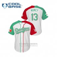 Camiseta Beisbol Hombre Los Angeles Dodgers Max Muncy Mexican Heritage Night Cool Base Blanco