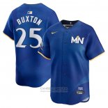 Camiseta Beisbol Hombre Minnesota Twins Byron Buxton 2024 City Connect Limited Azul