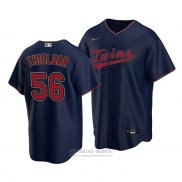 Camiseta Beisbol Hombre Minnesota Twins Caleb Thielbar Replica Alterno Azul