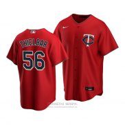 Camiseta Beisbol Hombre Minnesota Twins Caleb Thielbar Replica Alterno Rojo