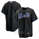 Camiseta Beisbol Hombre New York Mets 2022 Alterno Replica Team Negro