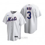 Camiseta Beisbol Hombre New York Mets Tomas Nido Replica Primera Blanco