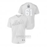 Camiseta Beisbol Hombre New York Mets Walter Lockett 2019 Players Weekend Autentico Blanco
