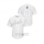 Camiseta Beisbol Hombre New York Mets Walter Lockett 2019 Players Weekend Replica Blanco