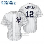 Camiseta Beisbol Hombre New York Yankees 2017 Estrellas y Rayas Chase Headley Blanco Cool Base