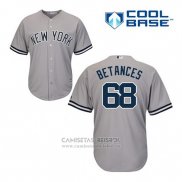Camiseta Beisbol Hombre New York Yankees Dellin Betances 68 Gris Cool Base