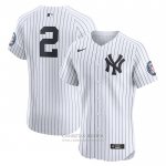 Camiseta Beisbol Hombre New York Yankees Derek Jeter Primera Elite Blanco