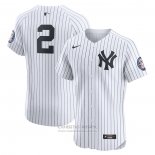 Camiseta Beisbol Hombre New York Yankees Derek Jeter Primera Elite Blanco