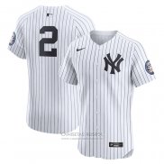 Camiseta Beisbol Hombre New York Yankees Derek Jeter Primera Elite Blanco