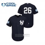 Camiseta Beisbol Hombre New York Yankees Dj Lemahieu 2019 Entrenamiento de Primavera Cool Base Azul