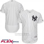 Camiseta Beisbol Hombre New York Yankees Flex Base Blanco Autentico Collection