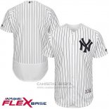 Camiseta Beisbol Hombre New York Yankees Flex Base Blanco Autentico Collection