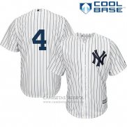 Camiseta Beisbol Hombre New York Yankees Lou Gehrig Blanco Cool Base