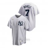 Camiseta Beisbol Hombre New York Yankees Mickey Mantle Cooperstown Collection Primera Blanco