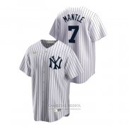Camiseta Beisbol Hombre New York Yankees Mickey Mantle Cooperstown Collection Primera Blanco