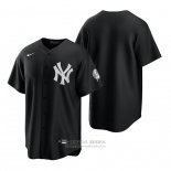 Camiseta Beisbol Hombre New York Yankees Replica 2021 Negro