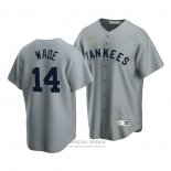 Camiseta Beisbol Hombre New York Yankees Tyler Wade Cooperstown Collection Road Gris