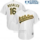 Camiseta Beisbol Hombre Oakland Athletics Adam Rosales Blanco Cool Base