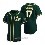 Camiseta Beisbol Hombre Oakland Athletics Elvis Andrus Autentico Alterno Verde