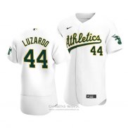 Camiseta Beisbol Hombre Oakland Athletics Jesus Luzardo Autentico Primera Blanco