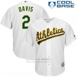 Camiseta Beisbol Hombre Oakland Athletics Khris Davis Blanco Cool Base