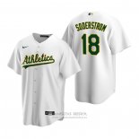 Camiseta Beisbol Hombre Oakland Athletics Tyler Soderstrom Replica 2020 Blanco