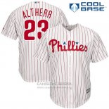 Camiseta Beisbol Hombre Philadelphia Phillies Aaron Altherr Blanco Cool Base