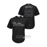 Camiseta Beisbol Hombre Philadelphia Phillies Jay Bruce 2019 Players Weekend Replica Negro