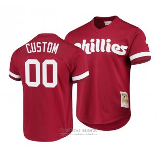 Camiseta Beisbol Hombre Philadelphia Phillies Personalizada Cooperstown Collection Rojo