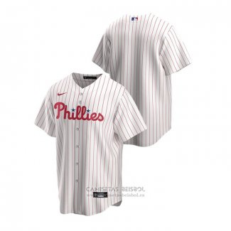 Camiseta Beisbol Hombre Philadelphia Phillies Replica Primera Blanco