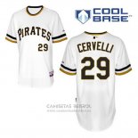 Camiseta Beisbol Hombre Pittsburgh Pirates Francisco Cervelli 29 Blanco Alterno Cool Base