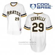 Camiseta Beisbol Hombre Pittsburgh Pirates Francisco Cervelli 29 Blanco Alterno Cool Base