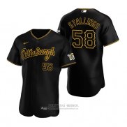 Camiseta Beisbol Hombre Pittsburgh Pirates Jacob Stallings Autentico Alterno Negro