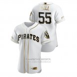 Camiseta Beisbol Hombre Pittsburgh Pirates Josh Bell Golden Edition Autentico Blanco