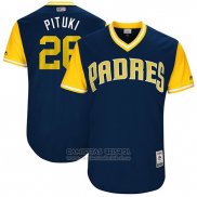 Camiseta Beisbol Hombre San Diego Padres 2017 Little League World Series Yangervis Solarte Azul