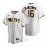 Camiseta Beisbol Hombre San Diego Padres Jake Marisnick Replica Primera Marron Blanco