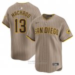 Camiseta Beisbol Hombre San Diego Padres Manny Machado Alterno Limited Marron