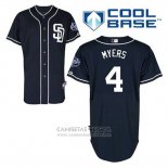 Camiseta Beisbol Hombre San Diego Padres Wil Myers 4 Azul Alterno Cool Base